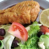 Fresh Linefish & Chips / Salad